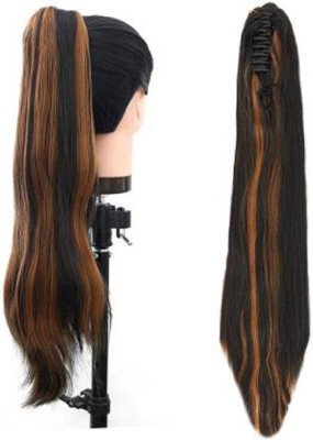 HAVEREAM Straight highlight synthetic hair clutcher ponytail Hair Extension