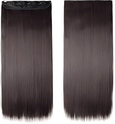 TRESS 5 Clip 24 Inch Natural Brown Straight Hair Extension