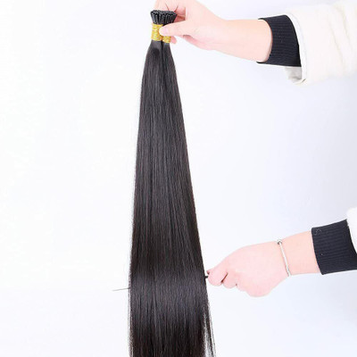 DreamExim Remy I-Tip Permanent  Extensions 50 Strands/Pack (28 inch, 50g, Pack of 1) Hair Extension