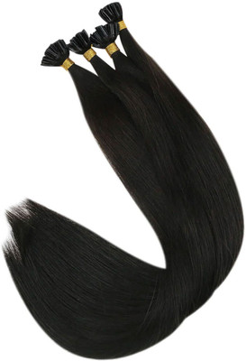 RefynHair  U-Tip Extensions | 20 Inch | Human  | Natural Black | Set of 25 Hair Extension