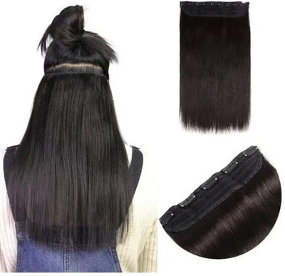 SHIVA CLIP BROWN 26 INCH Straight Extensions 1PC Hair Extension
