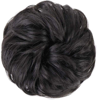 Blushia Womens  Bun Extension in Black color in Synthetic fiber Hair Extension
