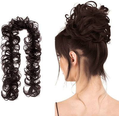 Blushia Messy Frill  Extensions For Ponytail And Bun Juda (Natural Brown) Hair Extension