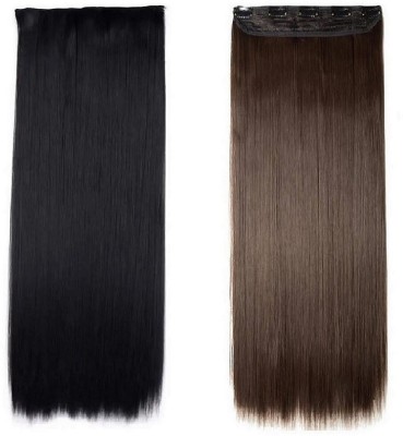 A H S Black and Brown_Straight Set-2 Hair Extension