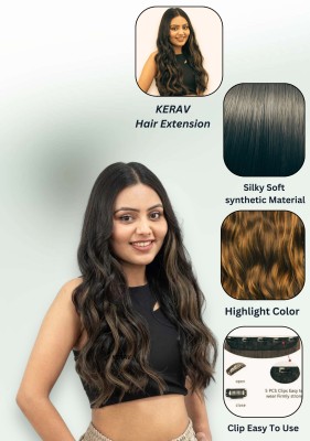 Getvock highlight good length wavy/curly hair extension Hair Extension