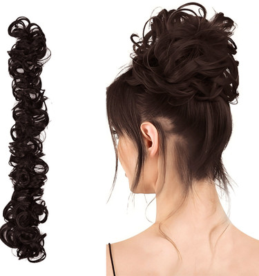 Blushia Messy Frill  Extensions For Ponytail (Brown) Hair Extension