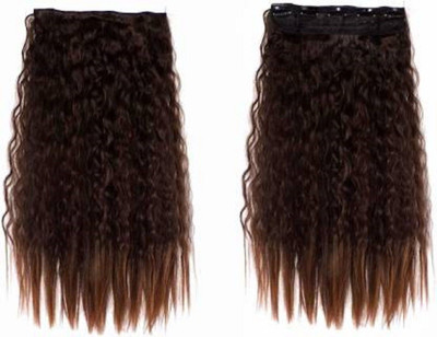 shopglobal Beautiful Curly  extension for girls Hair Extension