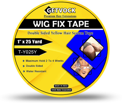 Getvock Ultra Secure Wig Adhesive Tape – 25 Yards for All-Day Hold Hair Extension