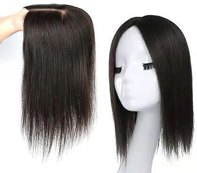 Getvock 2 Clips Front Scalp Cover  Closure Brown Hair Extension
