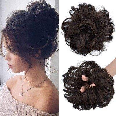 Wynk Mavens human hair scrunchie messy juda bbun Hair Extension