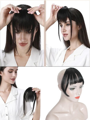 Ritzkart 8 inch Lightweight, Side & Center  Coverage  Fringe Hair Extension