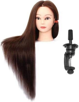 A B S Saloon Use Brown Dummy For Styling, Cutting Practice, Dummy With Stand Hair Extension