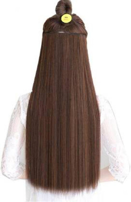 CAMOLA DEVA Natural Brown Clip in Straight Hair Extension