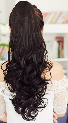 Blushia Top Quality Natural Look Black Step Cutting Clutcher Based Hair Extension