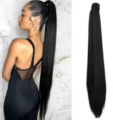 Getvock Wig Natural Ponytail  Extension Full Head Long Highlight Natural Color Hair Extension
