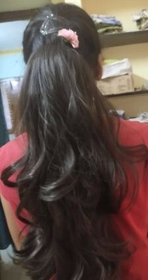 Rizi Glamorous out curl step cut hair Add volume length maya9a Hair Extension