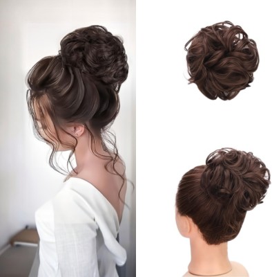 Pinaka 1PCS Messy Bun  Piece (Brown, 1PC) Hair Extension