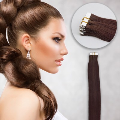 Hairarchy TAPE-IN CHOCLATE BROWN 22 INCHES Hair Extension