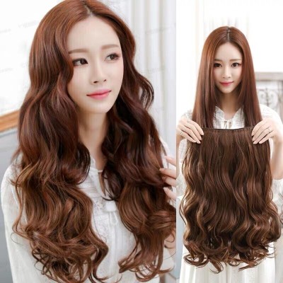 Lebene Beautiful Looks Prwmium Quality Brown Wavy 5 Clip In Hair Extension