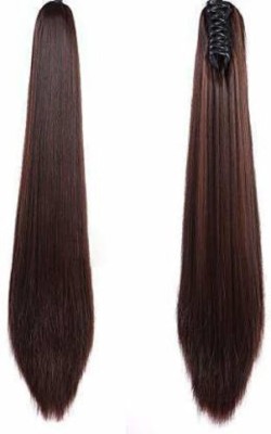 Blushia Ponytail Clutcher Stylish Brown Straight  Extension | Long Ponytail Clutcher Hair Extension