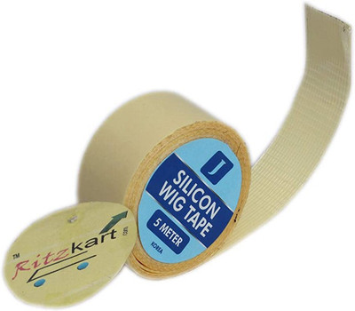 Ritzkart Silicone Super Thin With Extra Cotton Net Base Tape For  Patch/Wig (5 mm) Hair Extension