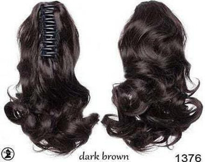 CAMOLA DEVA NATURAL BROWN STEP CUTTING Pony Tail Clutcher Hair Extension