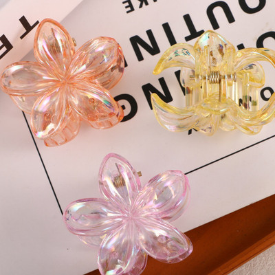 ORYNTH Multicolor 5-Petal Flower  Claw Clip - 3 Pcs Hair Extension