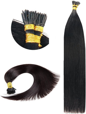 SHIVA I-Tip BROWN 18IINCH Straight Extensions 100 Strands Hair Extension