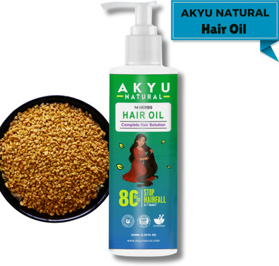 Akyu-Natural Hair Oil to Reduce Itching, Flaking, and Scalp Dryness Hair Oil(100 ml)