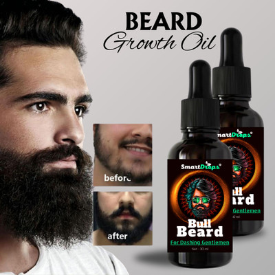 smartdrops Natural Beard Growth Oil for Stimulating Fast Beard Growth Hair Oil(60 ml)