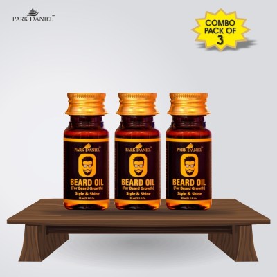 PARK DANIEL Beard Oil Combo Set (3 No.35 ml) Bottles(105 ml) Hair Oil(105 ml)