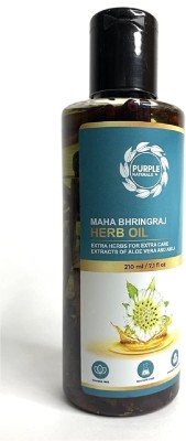 Purple Naturals Maha Bhringraj Anti Dandruff Herbal Oil for Strong & Healthy Hair- Hair Oil(210 ml)