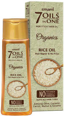 EMAMI 7 Oils In One Organics - Rice Oil Hair Oil(200 ml)