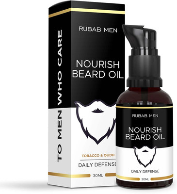 RUBAB MEN Advance Beard Growth Oil Serum| Vitamin E & Argan Oil| Uneven Patchy Beard Hair Oil(30 ml)