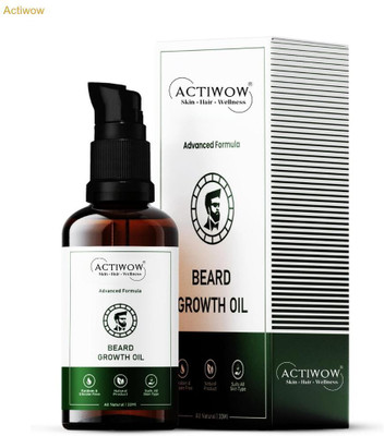 ACTIWOW Beard Growth Oil That Delivers Groomed and Sharp Beard Looks Hair Oil(30 ml)