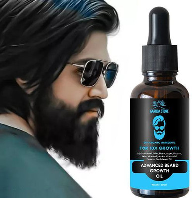 Garuda Store Advanced Beard Growth oil for men beard growth, dadhi oil - Limited Time Offer Hair Oil(30 ml)