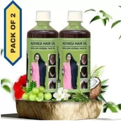 Adivasi NEELGIRI HERBAL HAIR OIL(400ML)PACK OF 2 Hair Oil(400 ml)