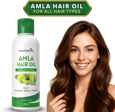 smartdrops Amla Hair Oil for Strong & Thick Hair | Damage Control & Promotes Hair Growth Hair Oil(100 ml)