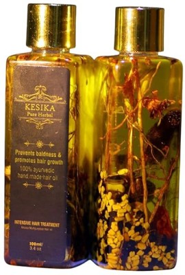 Kesika Pack of 2 Anti Hair Fall Growth Hair Oil Natural Ingredients for Men & Women Hair Oil(100 ml)