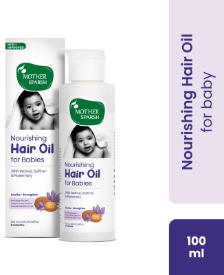 Mother Sparsh Nourishing Hair Oil for Babies Soothe & Nourishes Delicate Baby Scalp Hair Oil(100 ml)