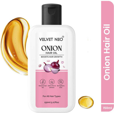 VELVETNEO Velvet Neo Onion Hair Oil – Boosts Hair Growth & Reduces Hair Fall (Pack Of-1) Hair Oil(150 ml)