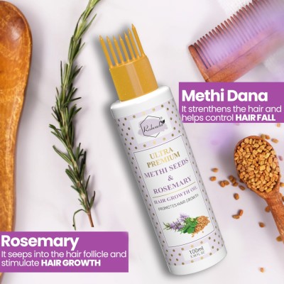 RABENDA Hair Growth Oil with Rosemary & Methi Dana for Promoting Hair Growth  Hair Oil(100 ml)