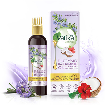 Dabur Rosemary Hair Growth Oil with Hibiscus & Coconut Oil - 200ml Hair Oil(200 ml)