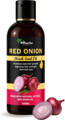 The 99 Herbs Company 99Herbs Red Onion Oil 100ml | Hair Growth & Anti-Hair Fall Oil Hair Oil(100 g)