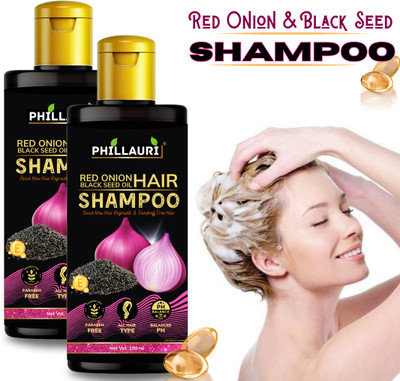 Phillauri Onion Black seed Hair Fall Shampoo for Hair Growth & Hair Fall Control Hair Oil(200 ml)