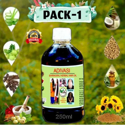 Adivasi hair dandruf cantrol best REETHA result for all hair problem funchi 250ml Hair Oil(250 ml)