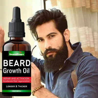 smartdrops Beard Growth Oil With Argan Oil For Thicker And Healthier Hair Oil(30 ml)