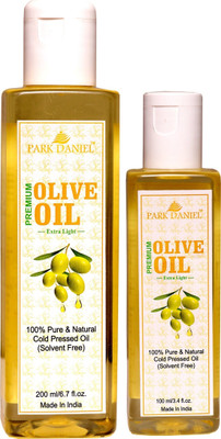 PARK DANIEL Pure Olive Oil Combo of 1 bottles of 200 ml and 1 bottle of 100 ml(300 ml)(300 ml)