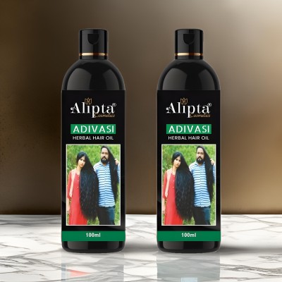 alipta Adivasi Hair Regrowth Oil, Ayurvedic Herbal Kesh Tel & Rosemary Essential Hair Oil(200 ml)