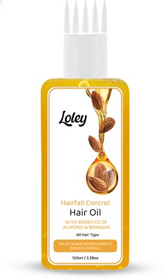 Loley Hair Oil For Hairfall Control With Benefits Of Almond And Bringraj Hair Oil(100 ml)